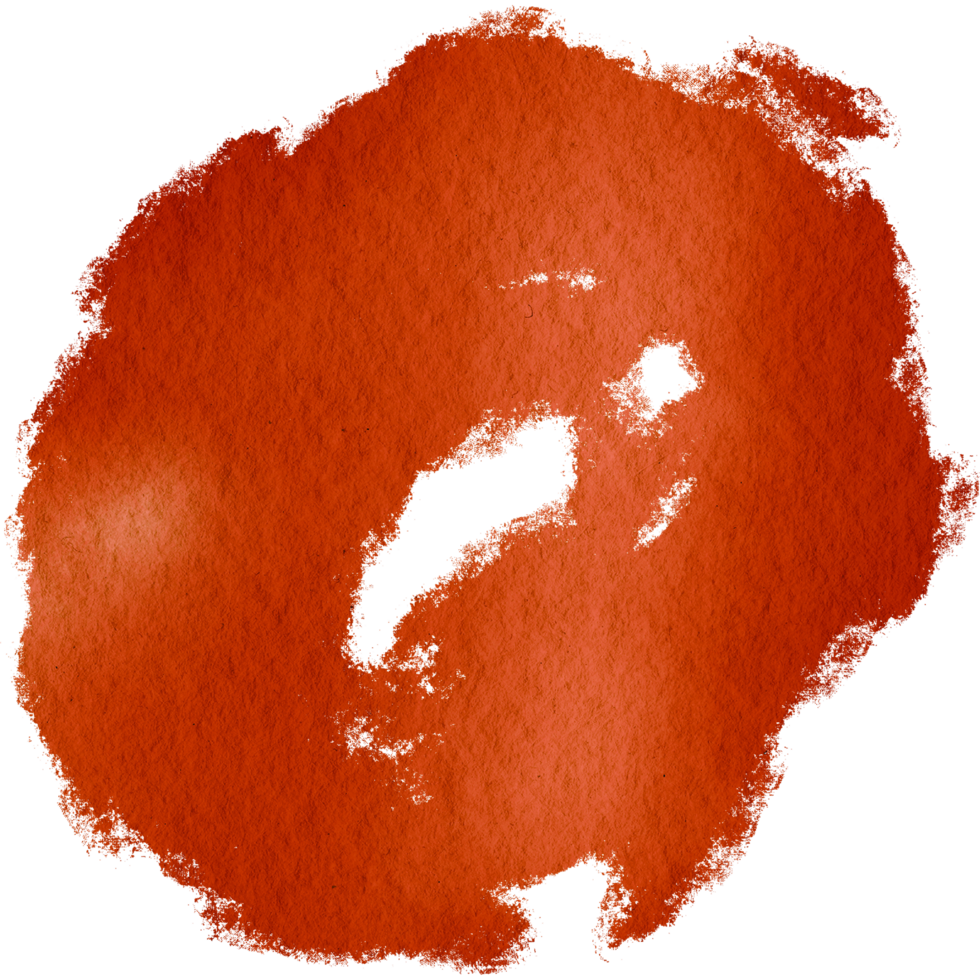 Textured Orange stroke merging into delicate watercolor shades png
