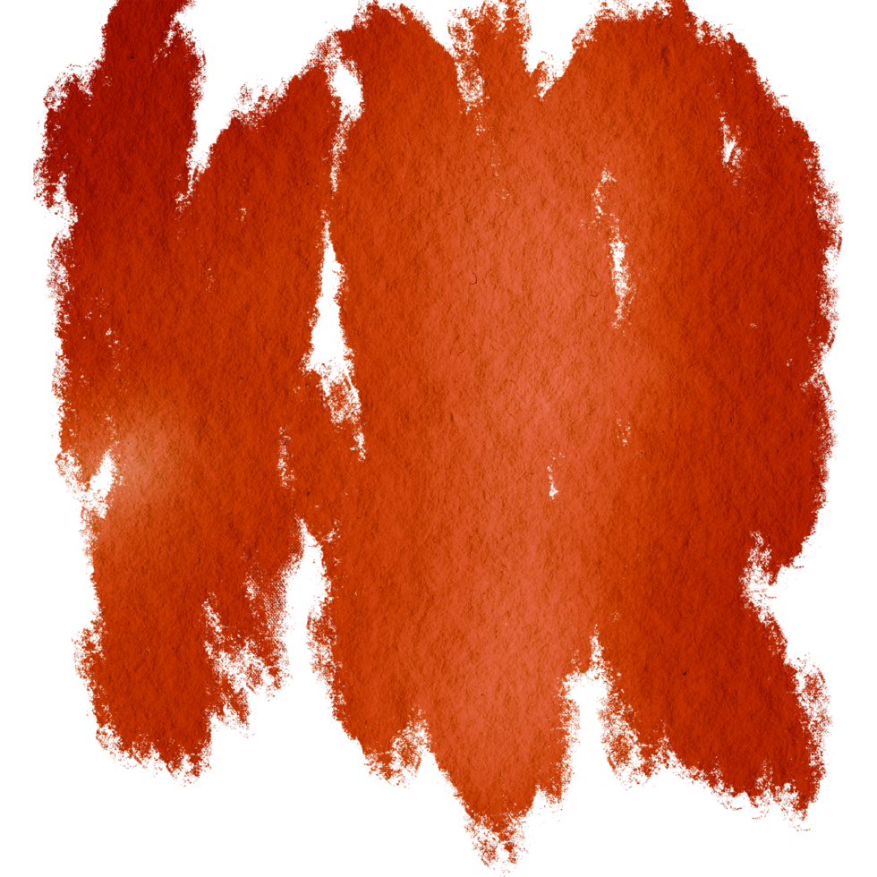 A rugged Orange brushstroke dissolving into delicate watercolor tones png