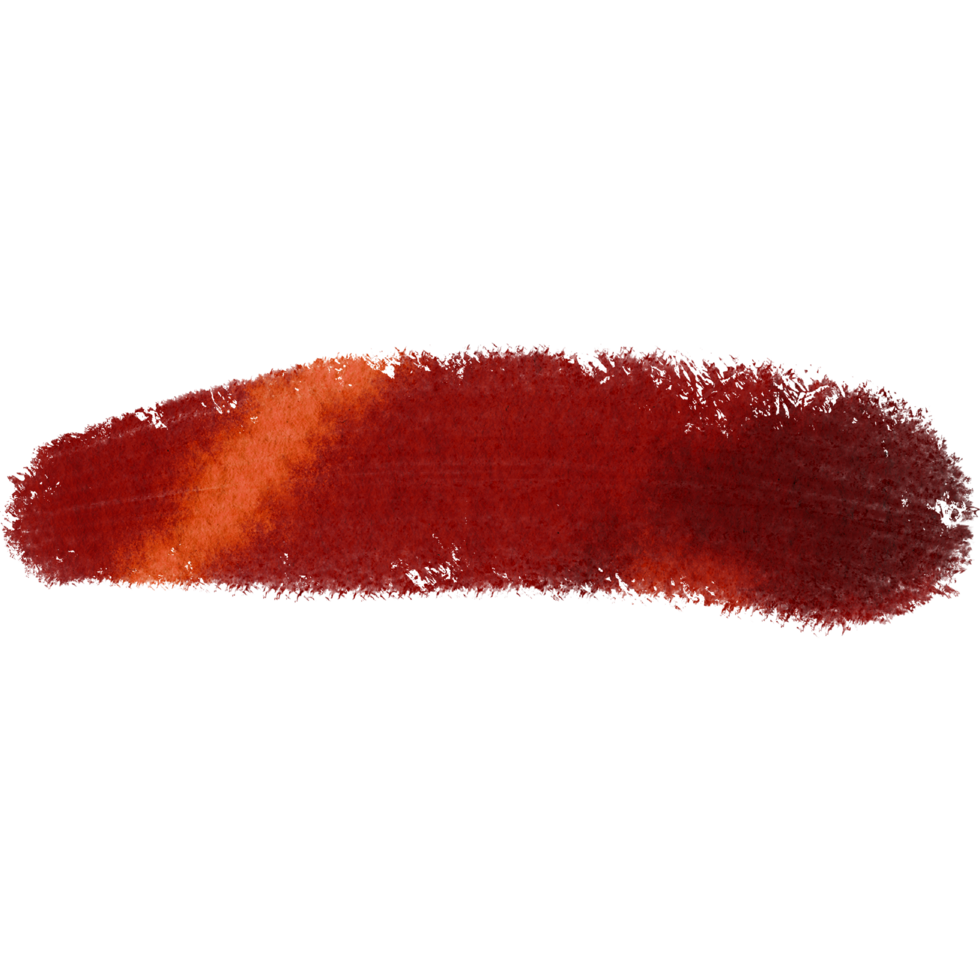 Orange brush stroke with textured finish blending into soft watercolor shades png