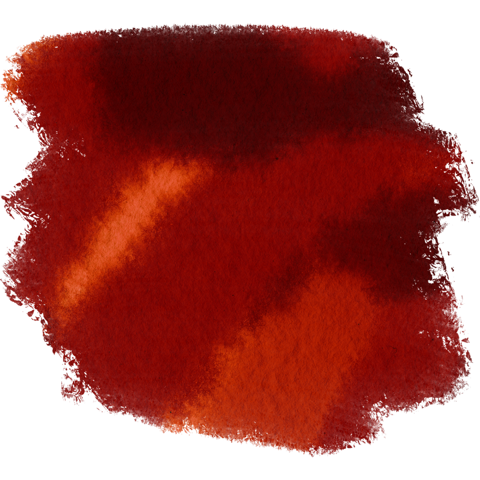 Orange brush stroke merging textured grunge into smooth watercolor gradients png