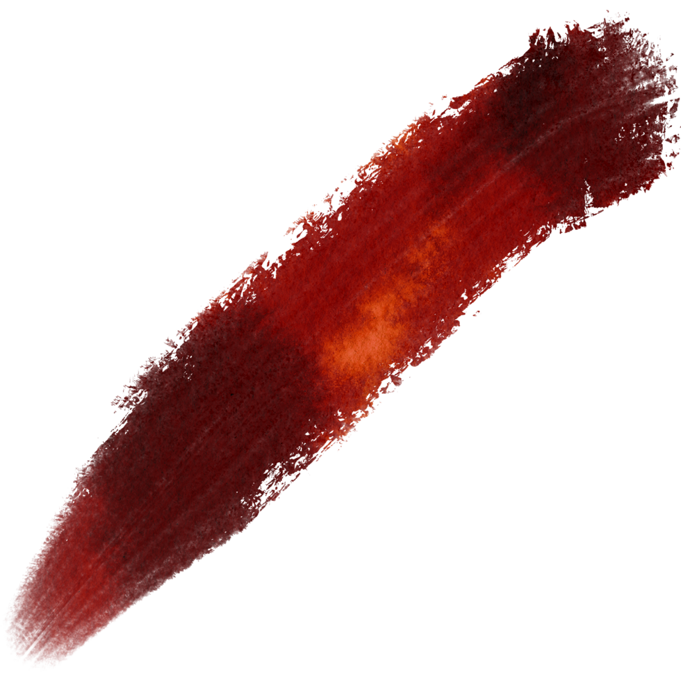 A textured Orange stroke dissolving into gentle watercolor hues png