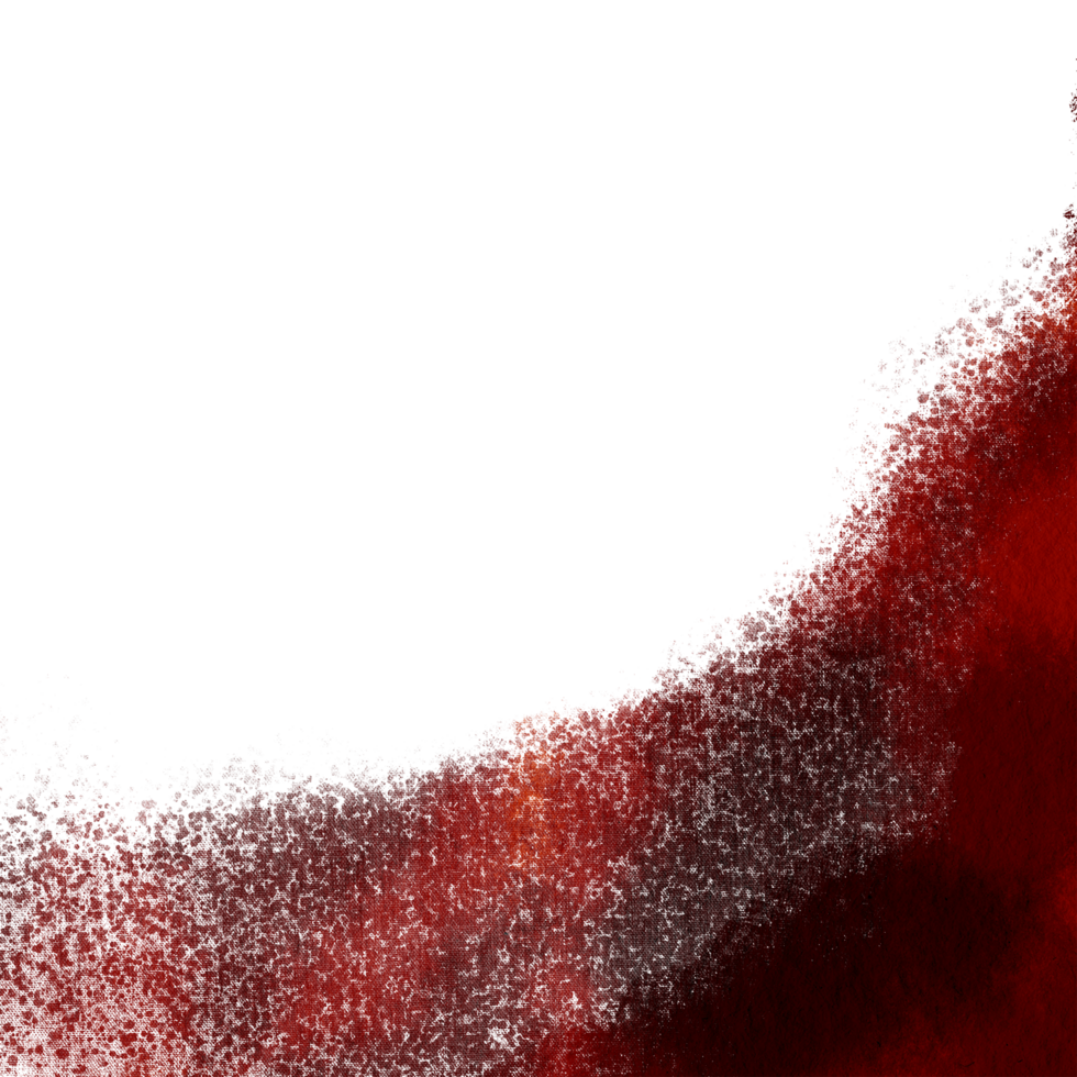 A Orange stroke dissolving from rough textures into fluid watercolor gradients png