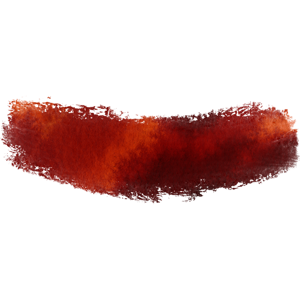 Textured Orange stroke dissolving into soft watercolor tones png