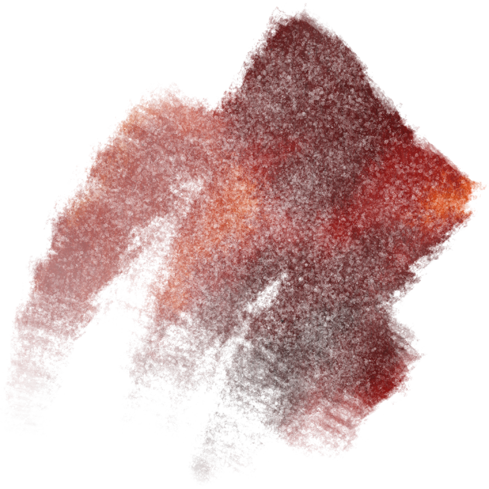 A textured Orange stroke blending into delicate watercolor tones png