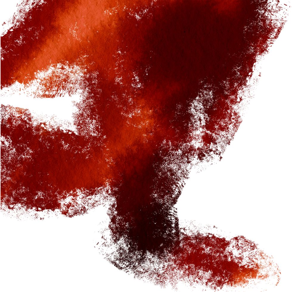 A rugged Orange brush stroke dissolving into gentle watercolor tones png