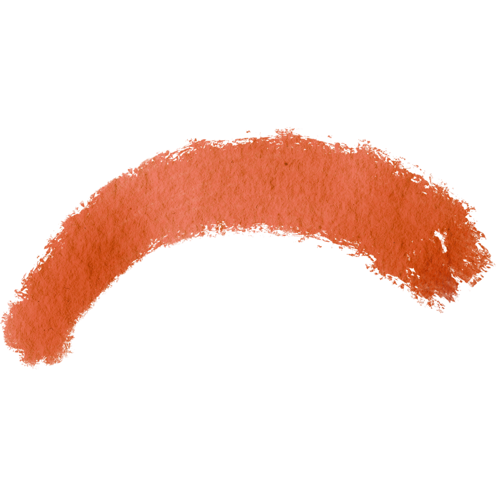 A textured Orange brushstroke transitioning into delicate watercolor tones png