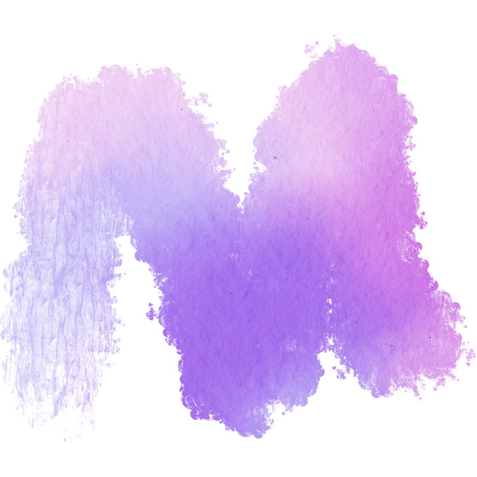 A rough edged Pastel brush stroke with vibrant watercolor tones and grunge flair png