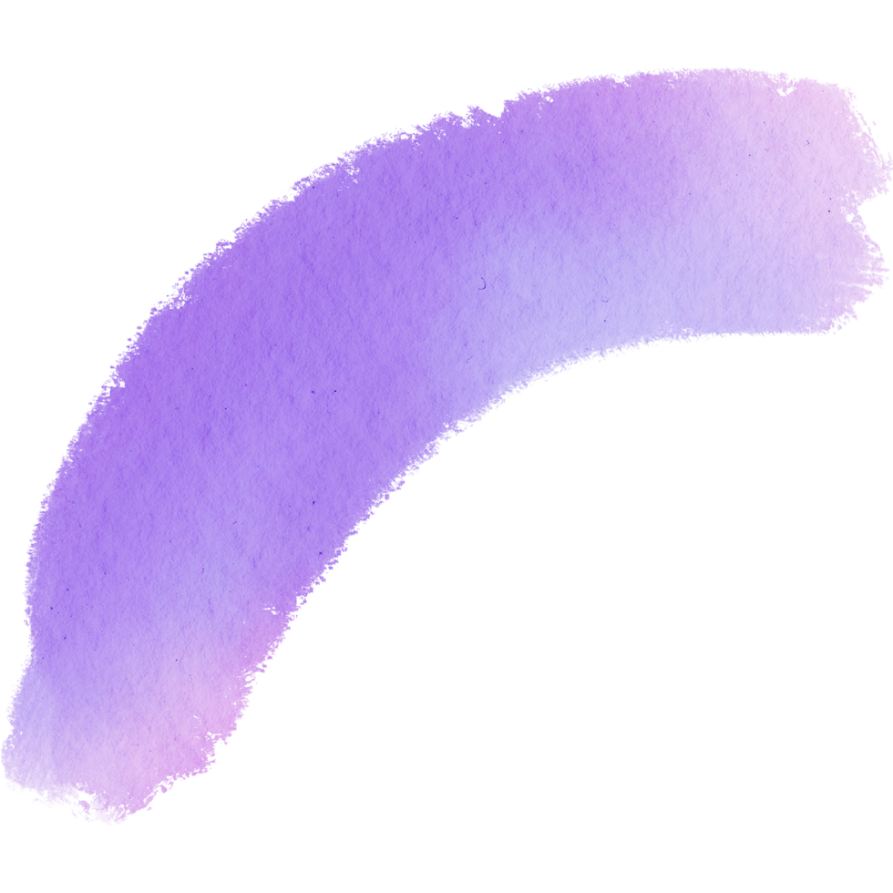 A striking Pastel brush stroke with rugged edges and smooth watercolor blending png