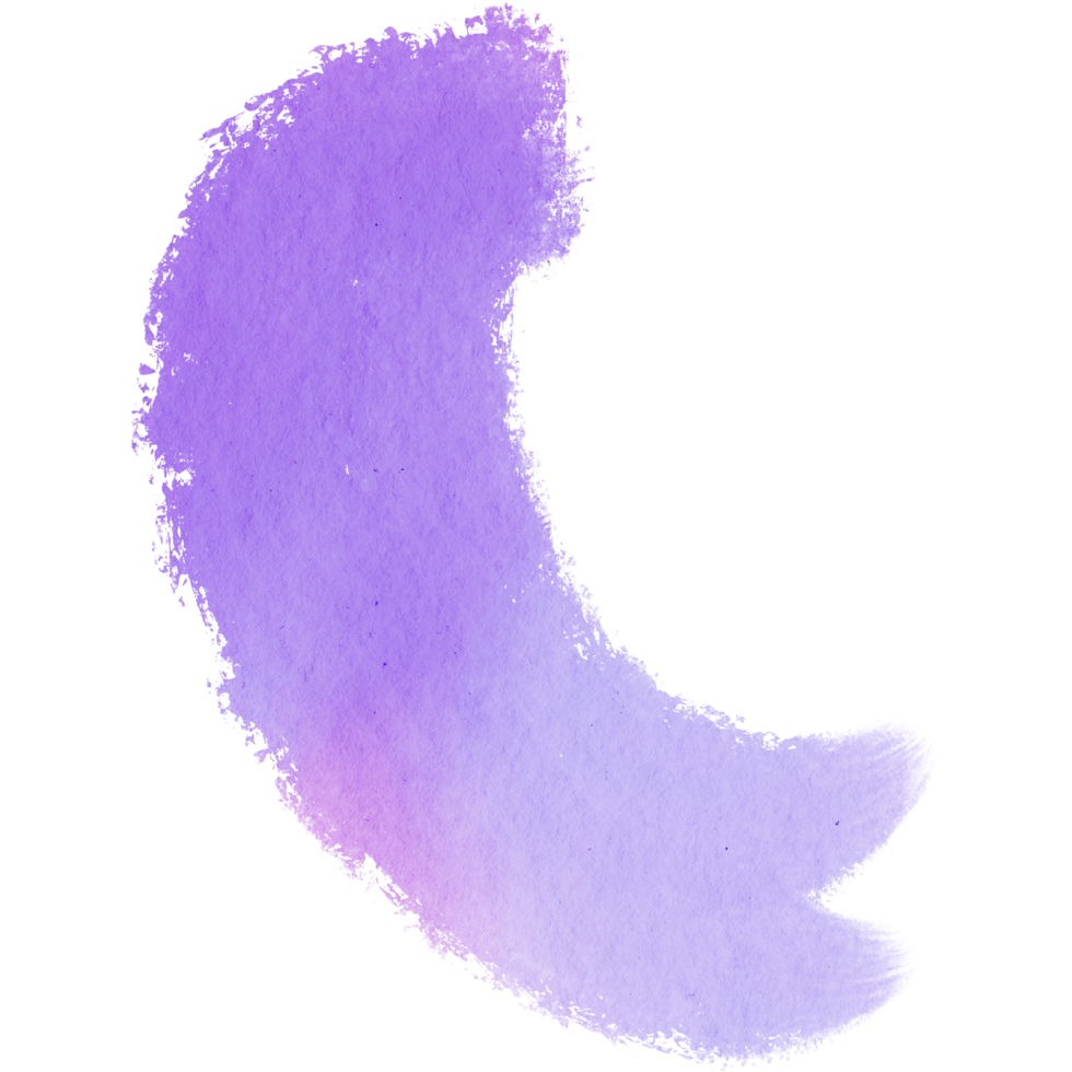 A vivid Pastel brush stroke with rugged edges and soft watercolor tones png