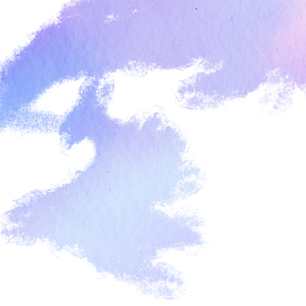 A stunning Pastel watercolor stroke with rugged hand drawn grunge marks png