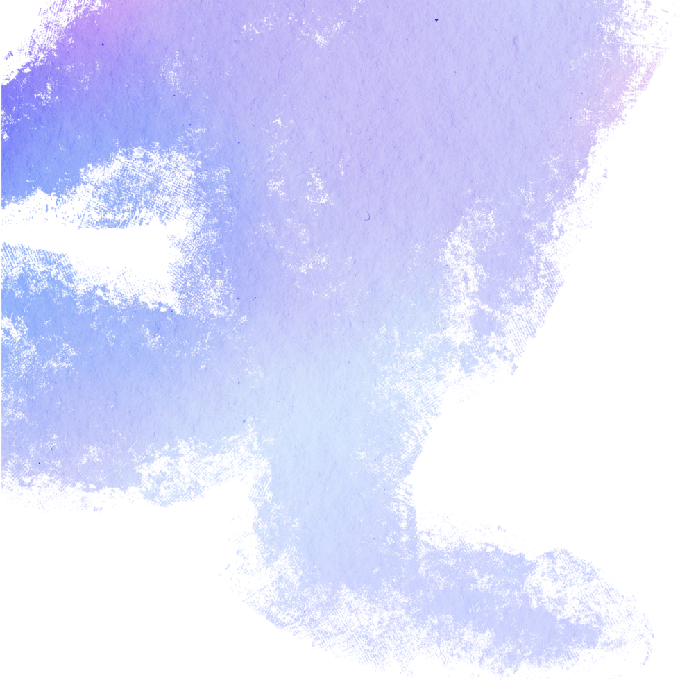 A bold Pastel watercolor stroke merging into raw hand drawn grunge edges png