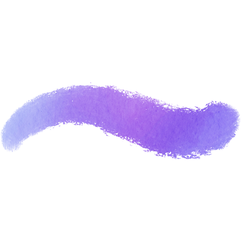 A bold Pastel watercolor brush stroke merging into rough hand drawn grunge effects png