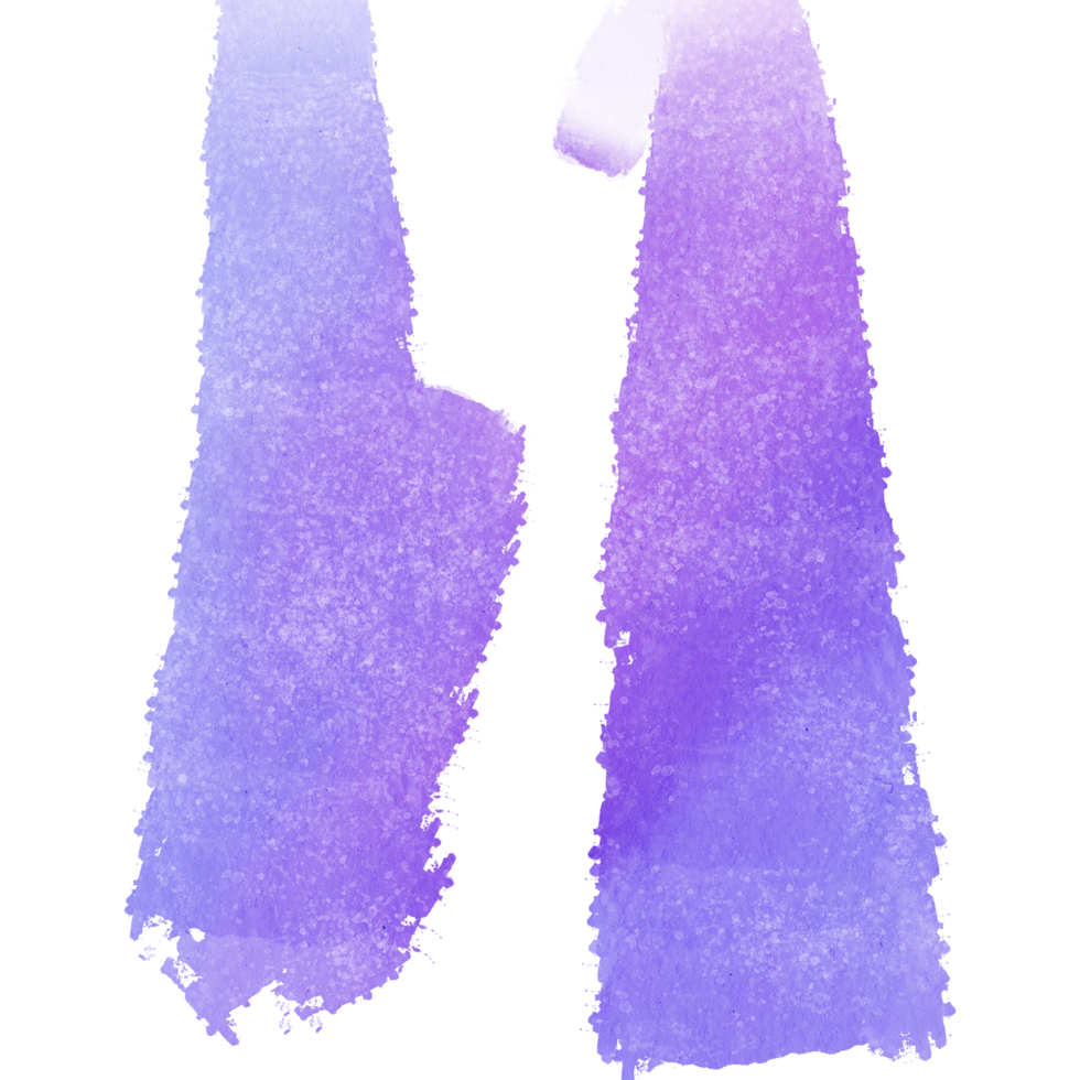 A stunning Pastel watercolor stroke merging into rough gritty grunge effects png