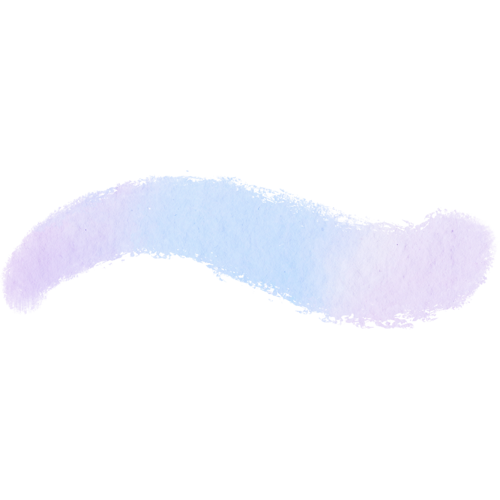 A raw Pastel watercolor brush stroke with bold textured grunge edges png