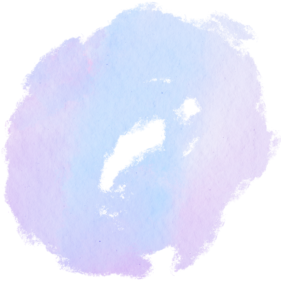Beautiful Pastel watercolor brush strokes with soft transitions into textured grunge effects png