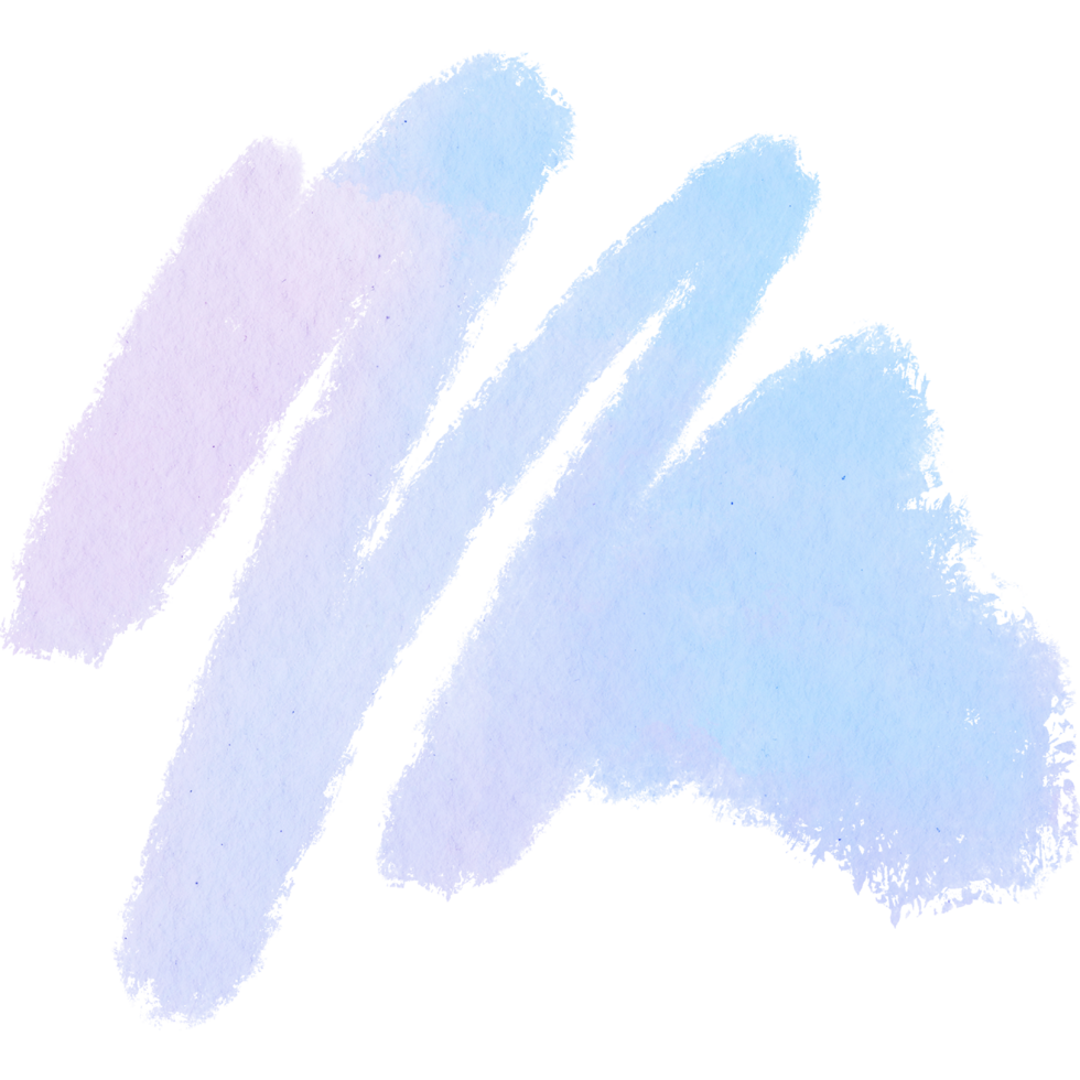 Soft Pastel watercolor brush strokes fading into rough gritty grunge edges png