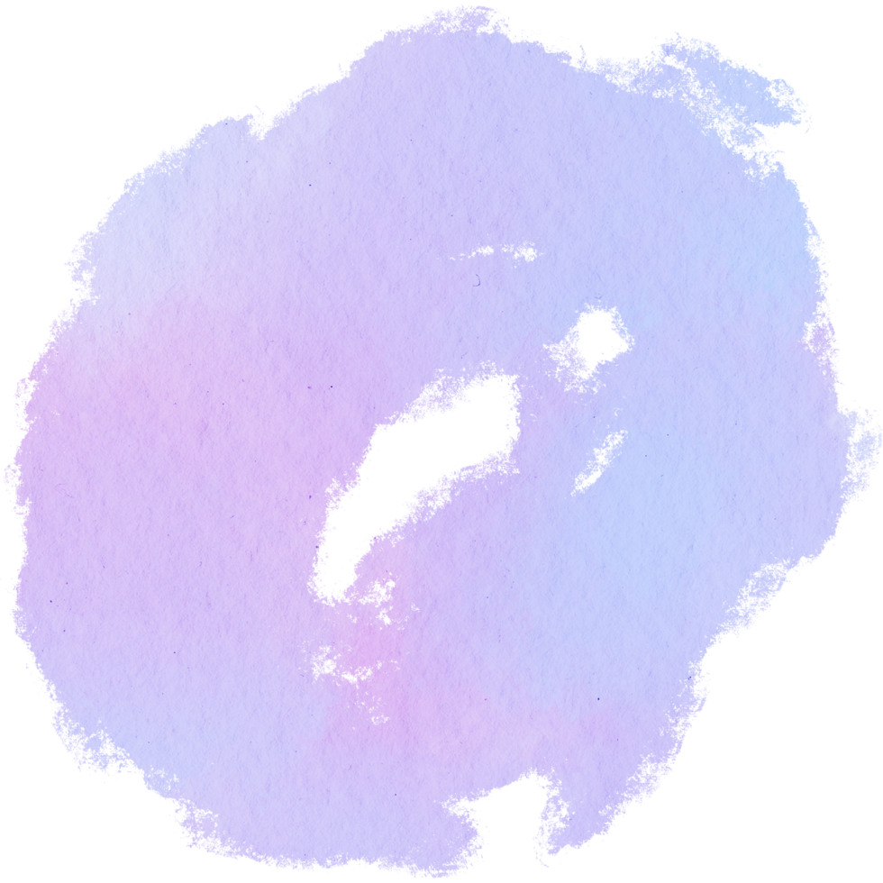 A textured Pastel watercolor stroke with rough hand drawn elements png