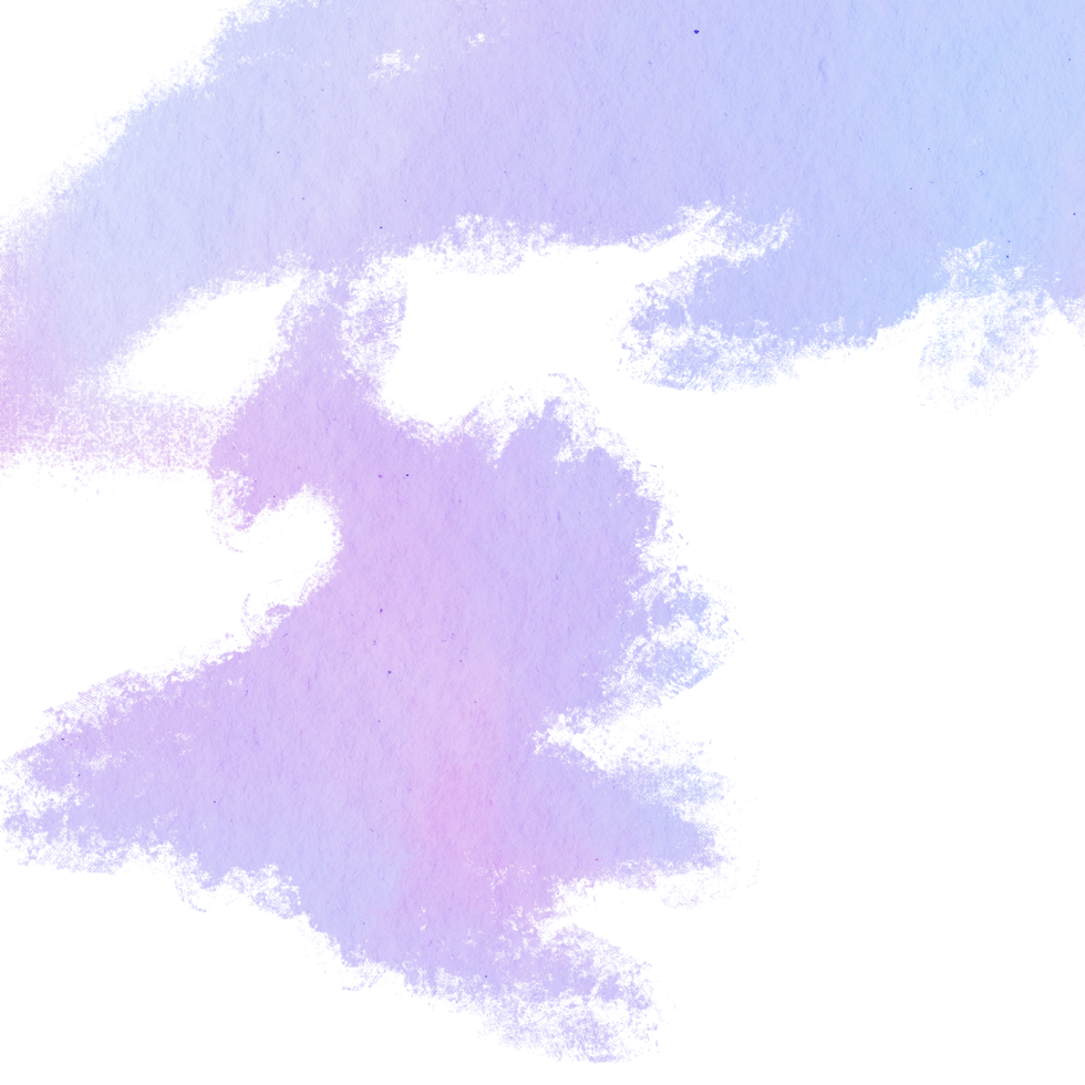 A rugged Pastel watercolor stroke with a hand drawn grunge look png