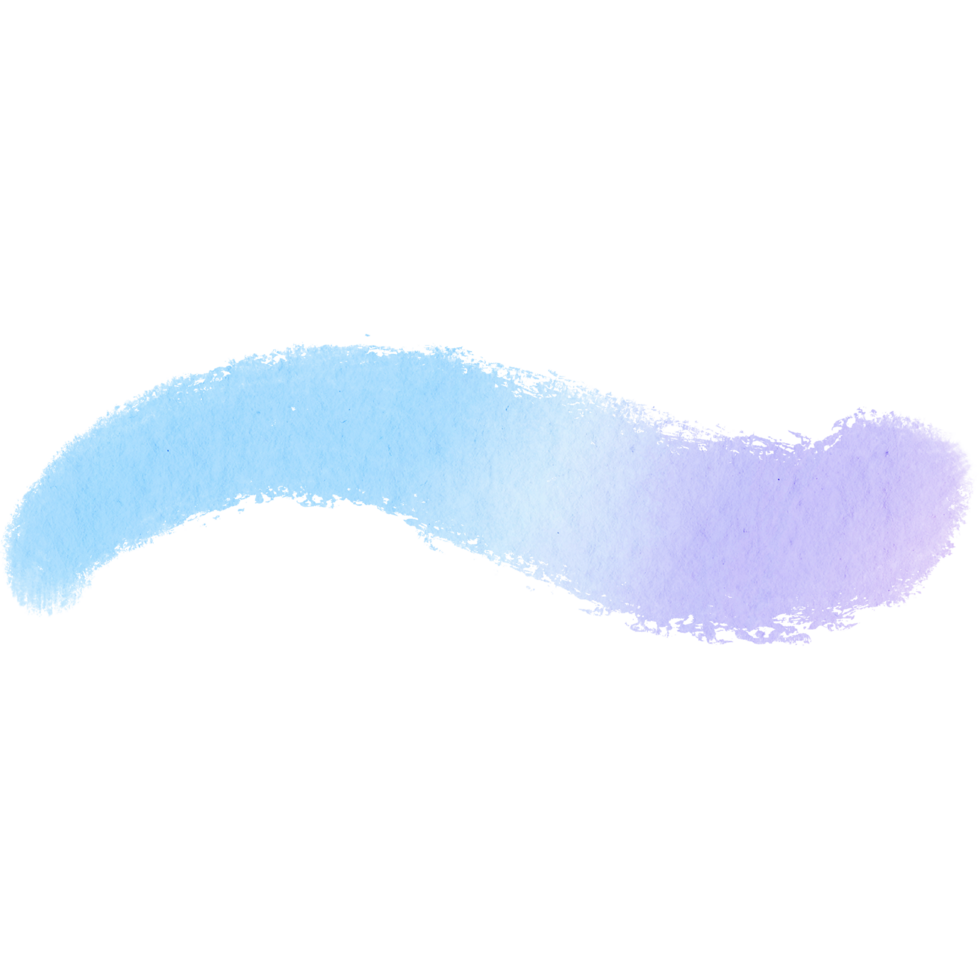 A Pastel brush stroke with grungy textures and a smooth watercolor effect png