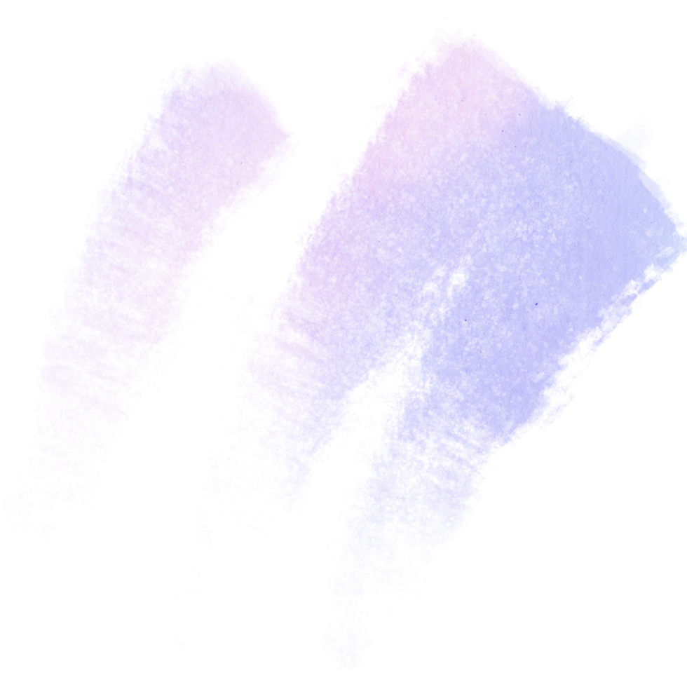 A textured Pastel stroke with rugged edges and seamless watercolor blending png