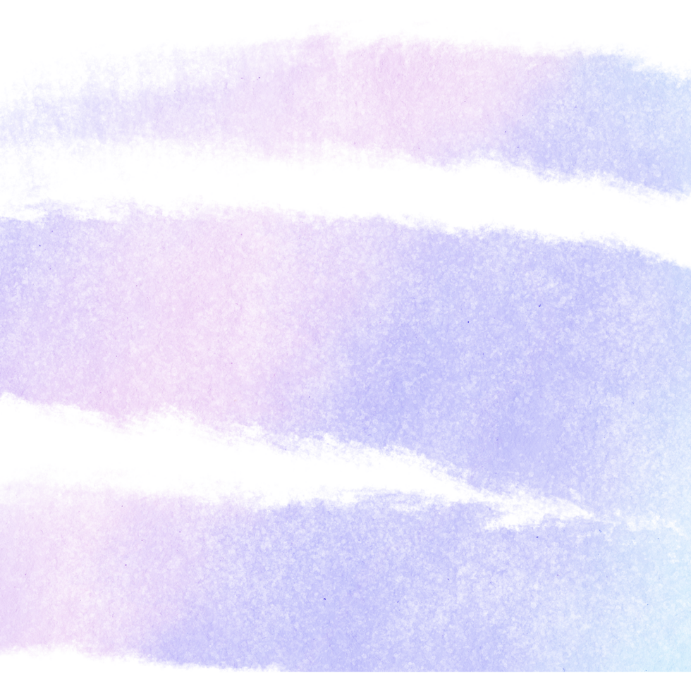 Pastel stroke with rough edges and fluid watercolor blending png