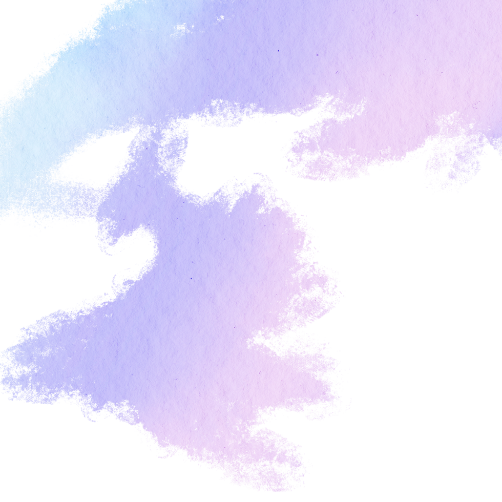 Pastel brush stroke with rough textures and smooth watercolor blending png