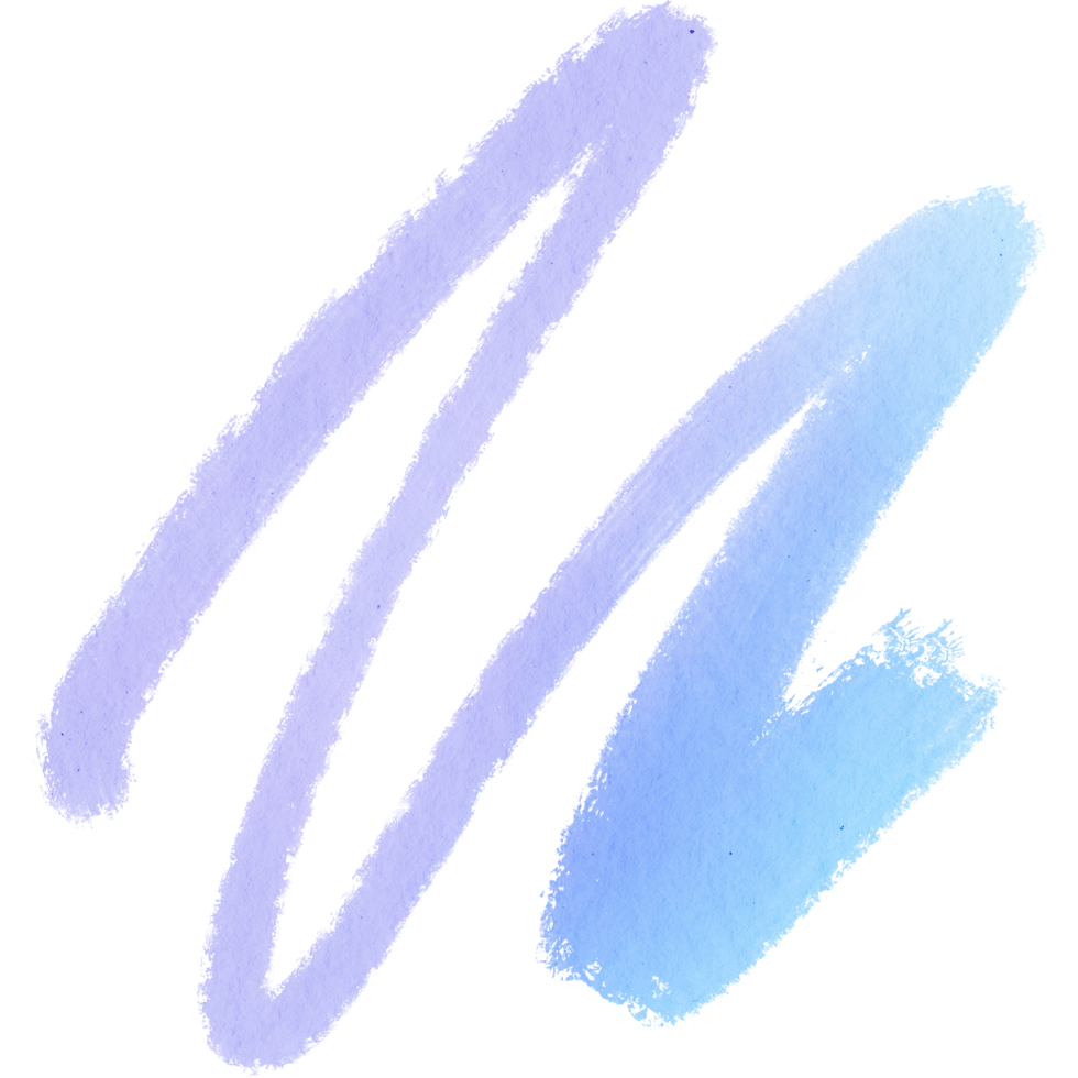 A rugged Pastel brush stroke with rough edges and seamless watercolor blending png