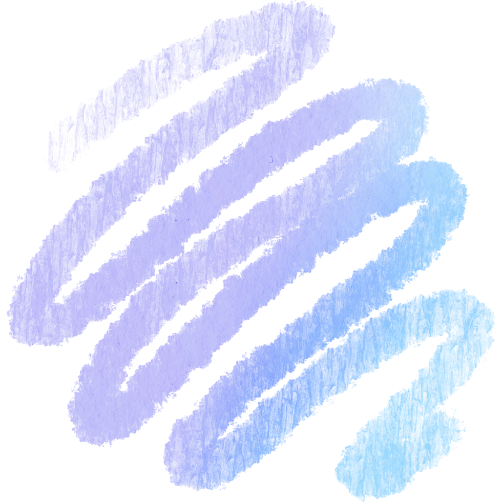 Pastel stroke with rough grunge textures and smooth watercolor blending png