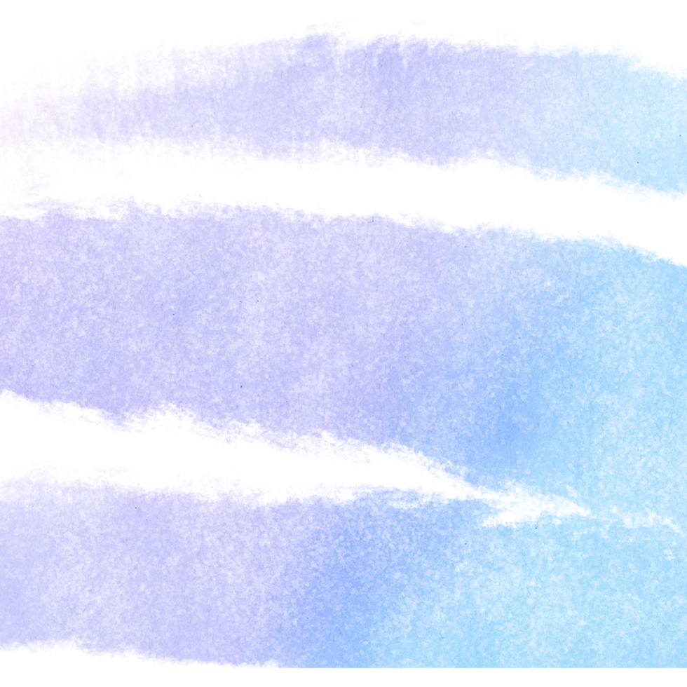 Pastel stroke with rugged textures that transition into soft flowing watercolor blending png