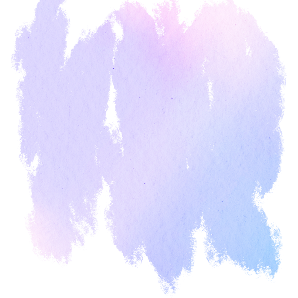 A bold Pastel stroke blending rough textures into smooth watercolor washes png