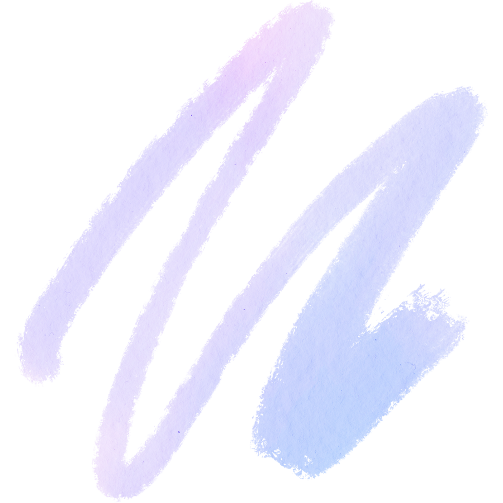 A Pastel stroke combining coarse grunge elements with fluid watercolor washes png