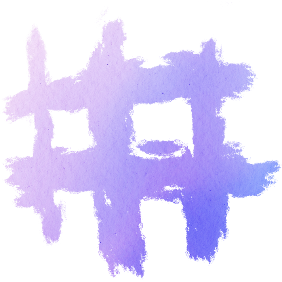 A Pastel stroke blending coarse grunge textures into smooth watercolor fades png