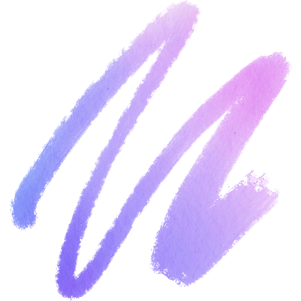 A textured Pastel stroke combining grunge features with smooth watercolor transitions png