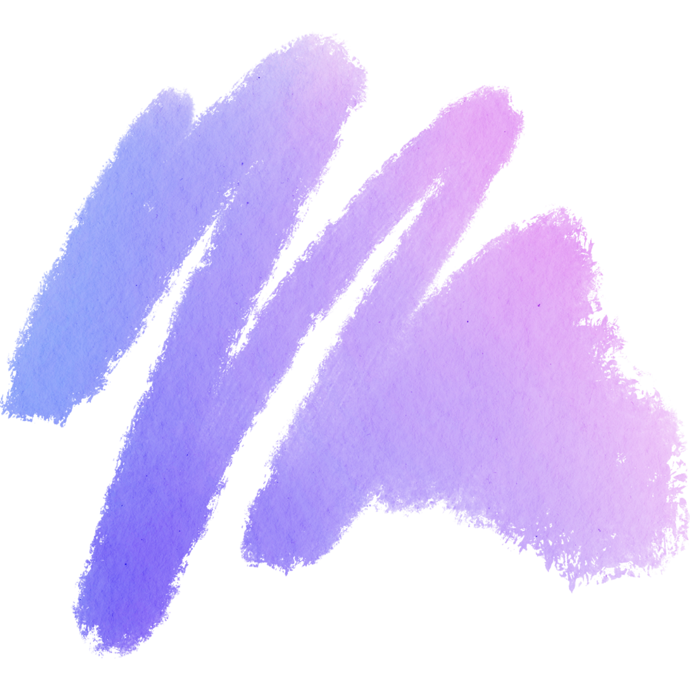 A Pastel stroke blending coarse grunge textures into gentle watercolor effects png