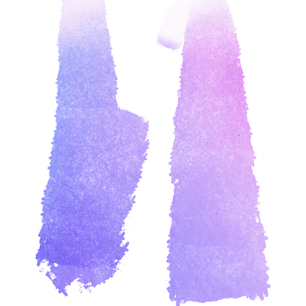 A textured Pastel brushstroke blending gritty textures into smooth watercolor gradients png