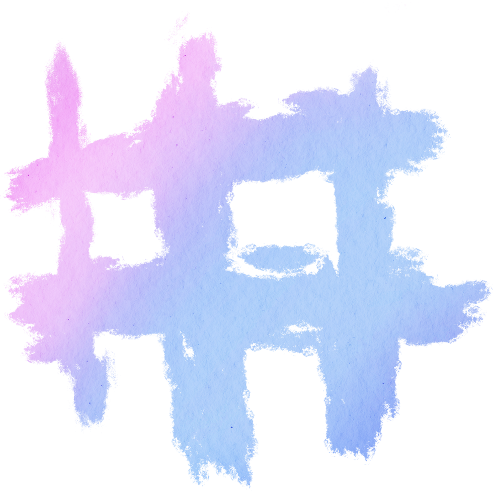A gritty Pastel brushstroke dissolving into smooth watercolor washes png