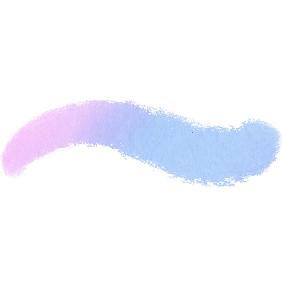 Textured Pastel stroke blending into delicate watercolor washes png