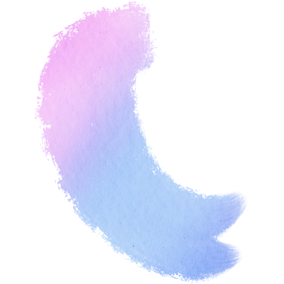 Textured Pastel stroke fading into soft watercolor hues png
