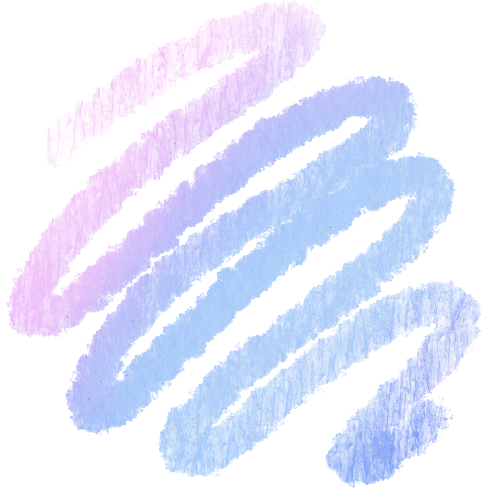 A gritty Pastel brushstroke fading into soft watercolor washes png