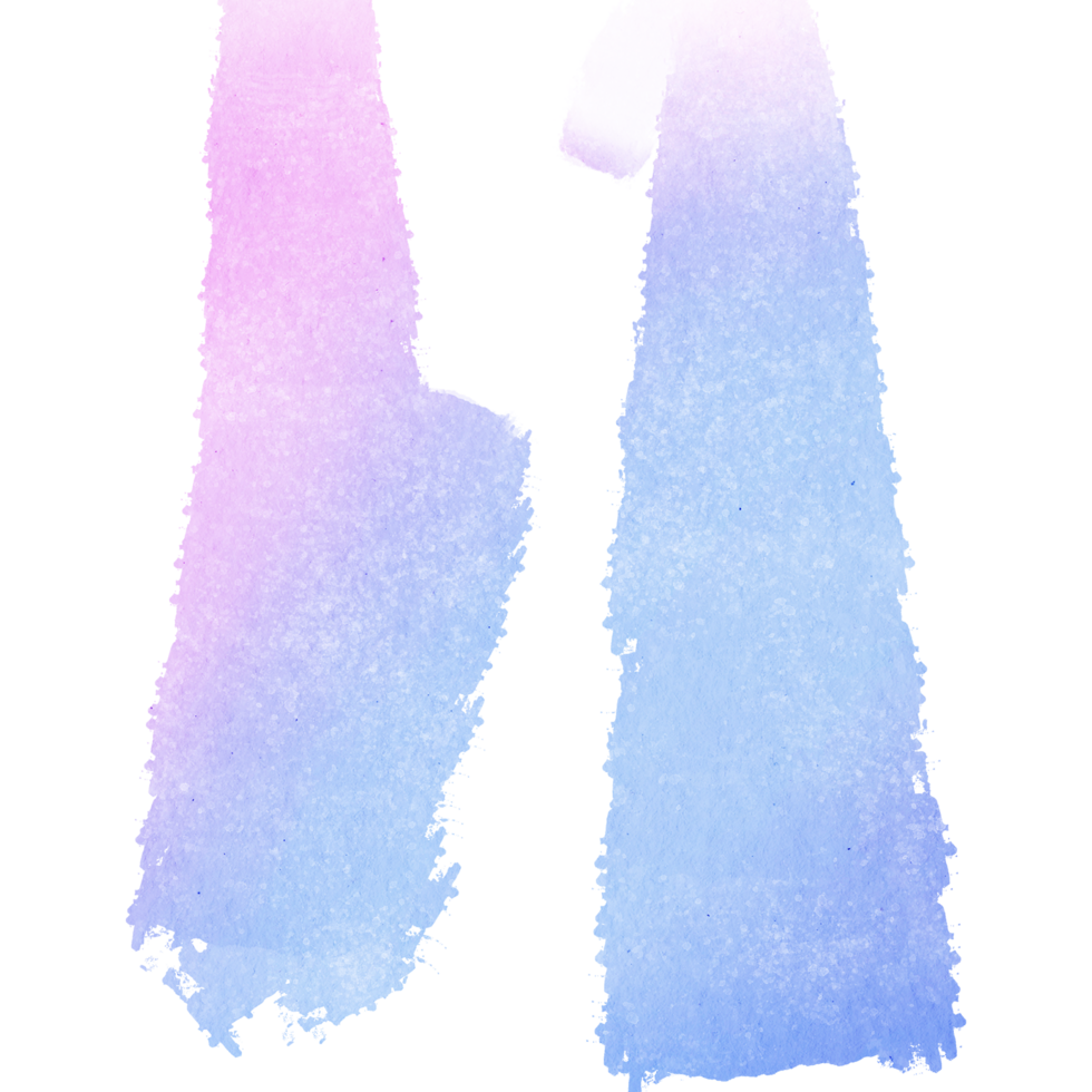 Textured Pastel stroke merging into gentle watercolor gradients png