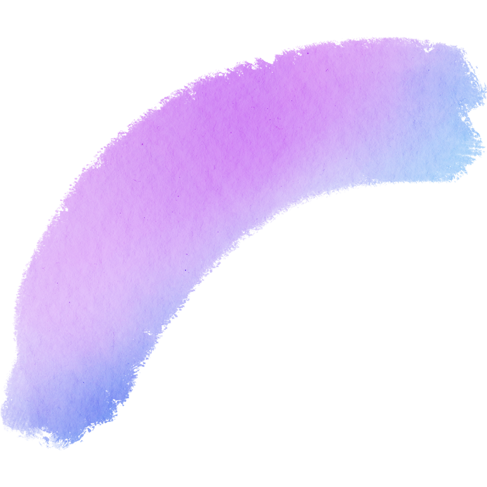 Pastel brush stroke merging textured grunge into smooth watercolor gradients png