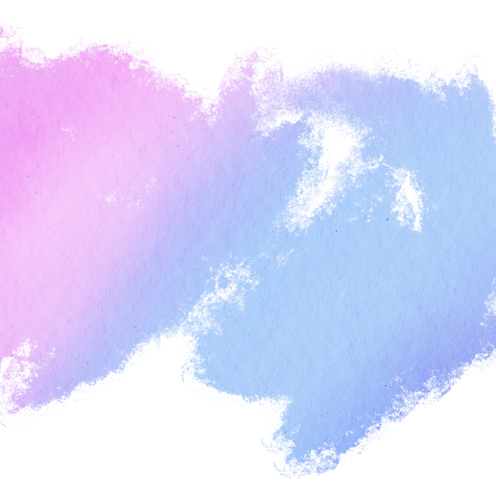 Textured Pastel stroke blending into soft watercolor shades png