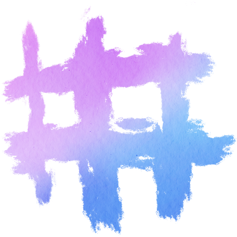 A rough Pastel brushstroke transitioning into delicate watercolor gradients png