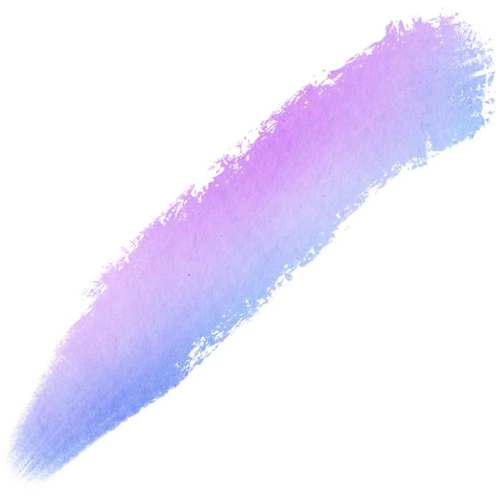 Textured Pastel brush stroke evolving into smooth watercolor shades png