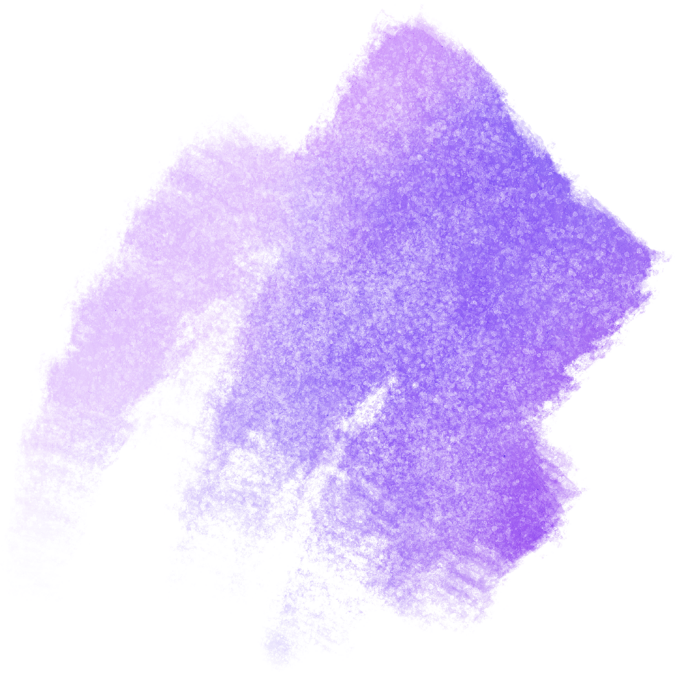 Pastel brush stroke transitioning from gritty textures into smooth watercolor washes png