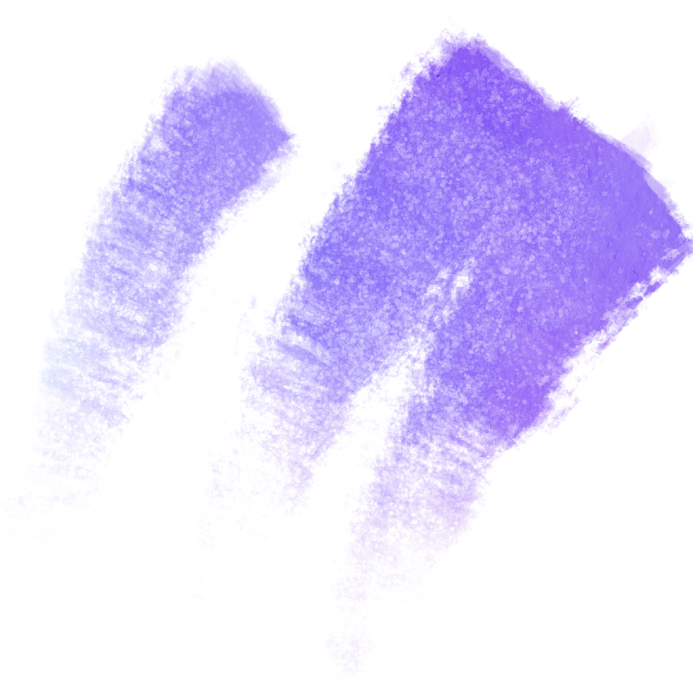 Pastel brush stroke transitioning from gritty to soft watercolor tones png