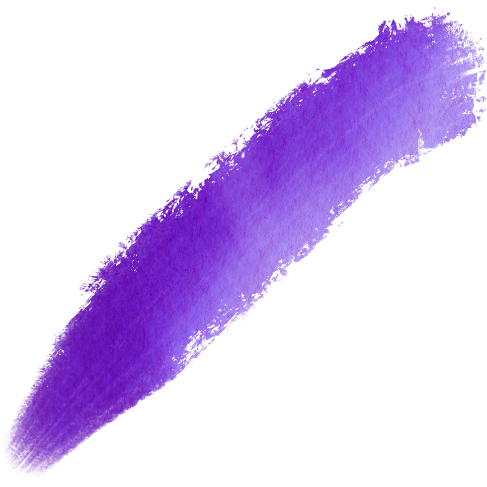 A soft Purple brush stroke with raw rough grunge edges and watercolor hues png