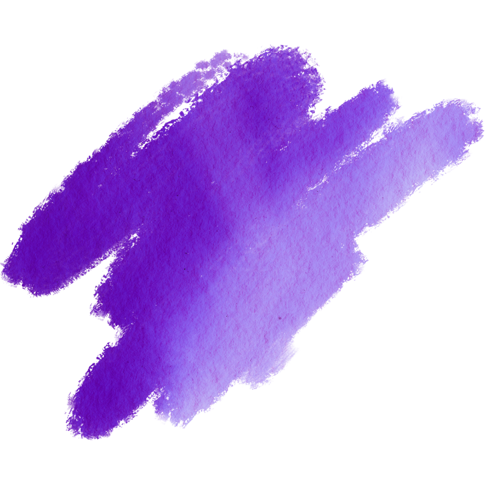 Gentle Purple brush stroke with faded grunge edges and soft watercolor hues png