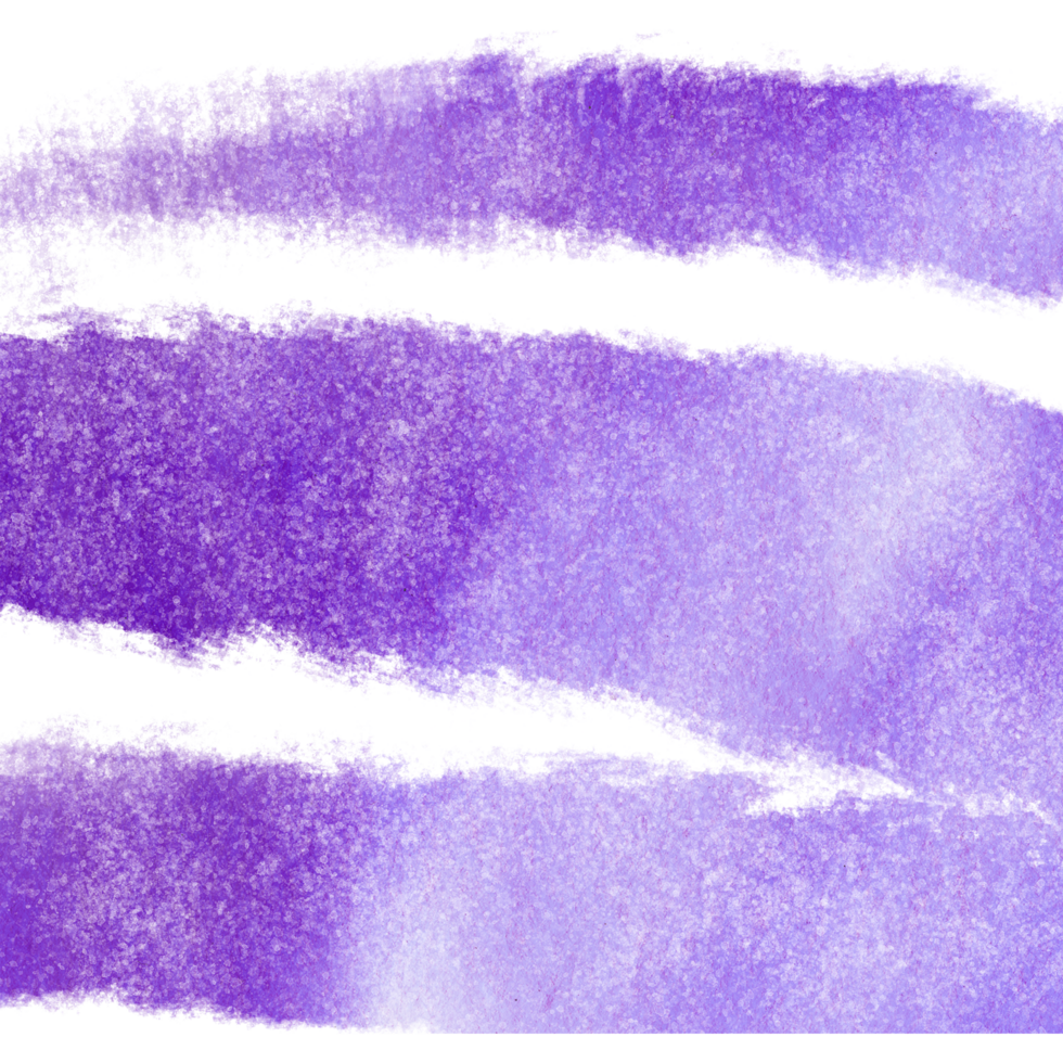 A soft Purple brush stroke with rough grunge textures and a watercolor finish png
