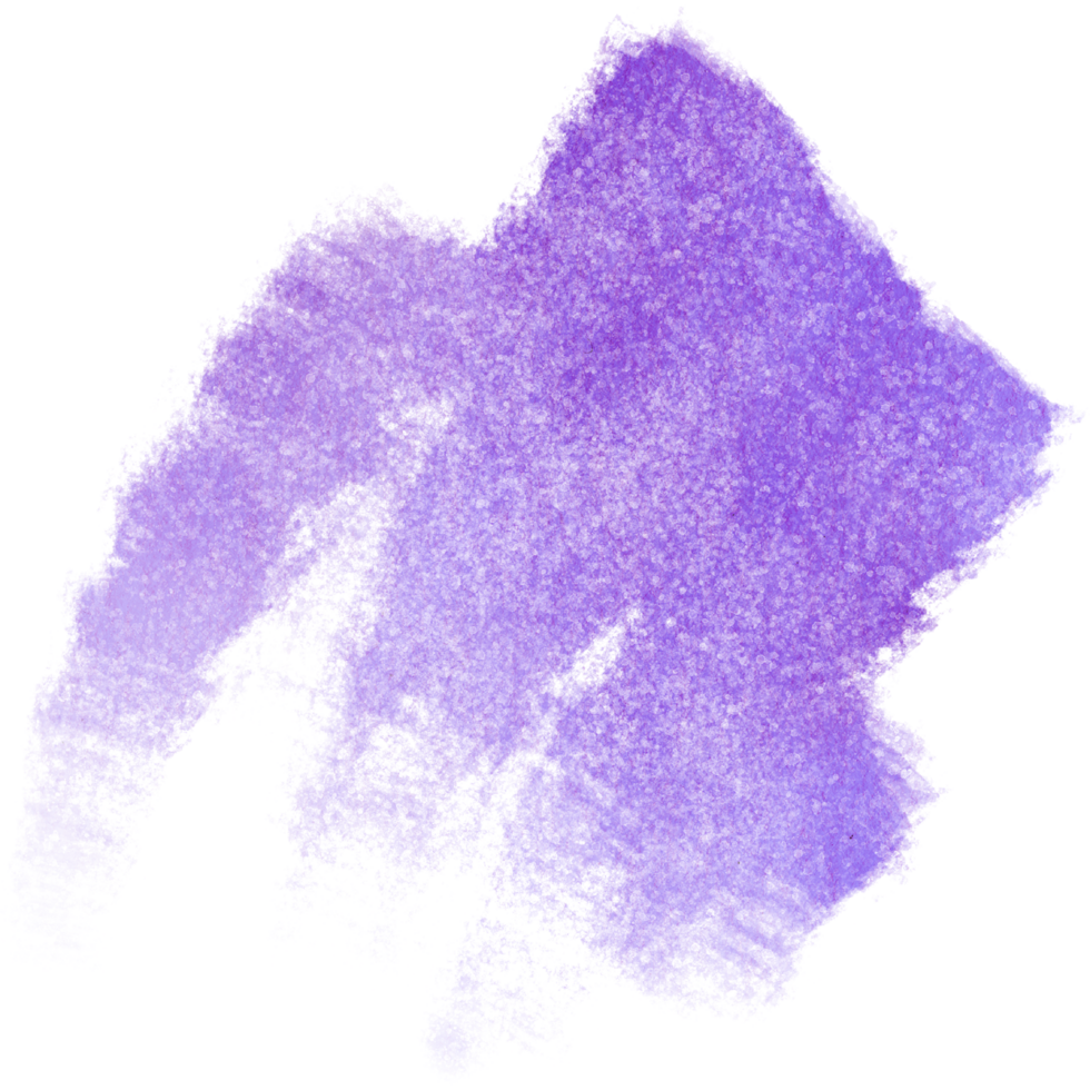 A raw Purple brush stroke with faded grunge textures and soft watercolor blending png